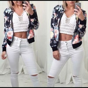 🌸FLOWER BOMBER JACKET🌸